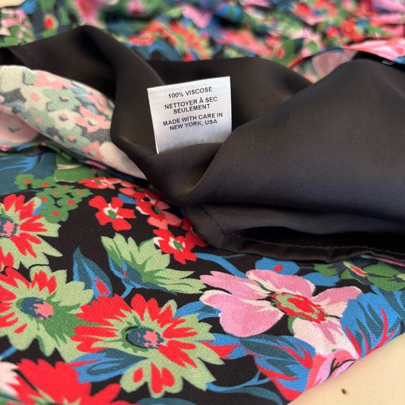 WHIT Alice Floral Multicolor Long Sleeve Dress Medium NEW - Picture 14 of 15